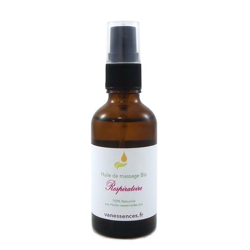 Huile de massage bio Respiratoire